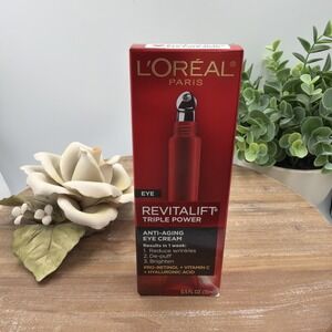 L'oreal Paris Revitalift Triple Power Anti-Aging Eye Cream .5 oz Retinol Vit C